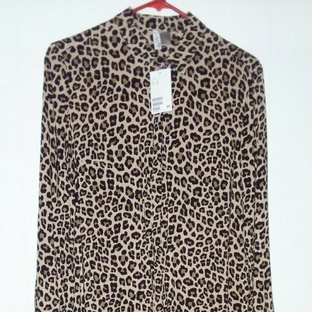 New w/ Tags Women's H&M Leopard Tunic - Size 4